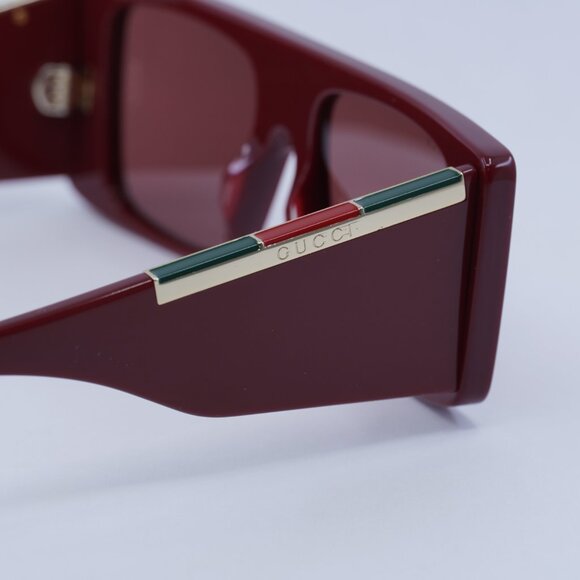 ?️ New Gucci GG1888S 004 Sunglasses - Burgundy Frame, Red Lenses main image 6